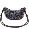 Fashion Niche Leopard Print Bag Women's New Retro Dumpling Messenger Bag Horn Fluff Shoulder K