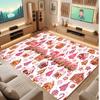 Weicher Kristall-Samt-Teppich mit Weihnachtsmotiv, individuell bedruckbar mit Namen & Text, rutschfester Bodenläufer für Schlafzimmer, Wohnzimmer