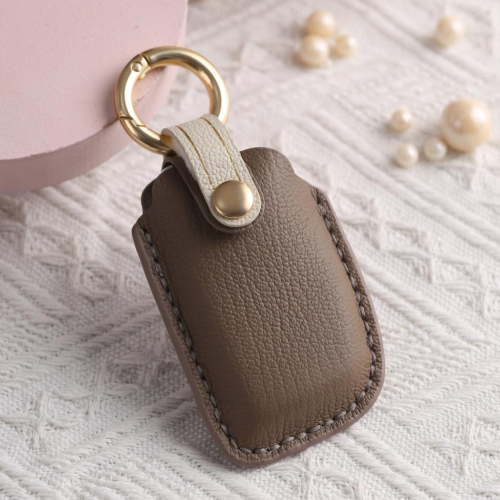 Customized Key Bag Is Suitable for Beijing Hyundai Ix35 Key Set, Langdong Sonata Kia K2 Handmade Leather Shell Buckle.