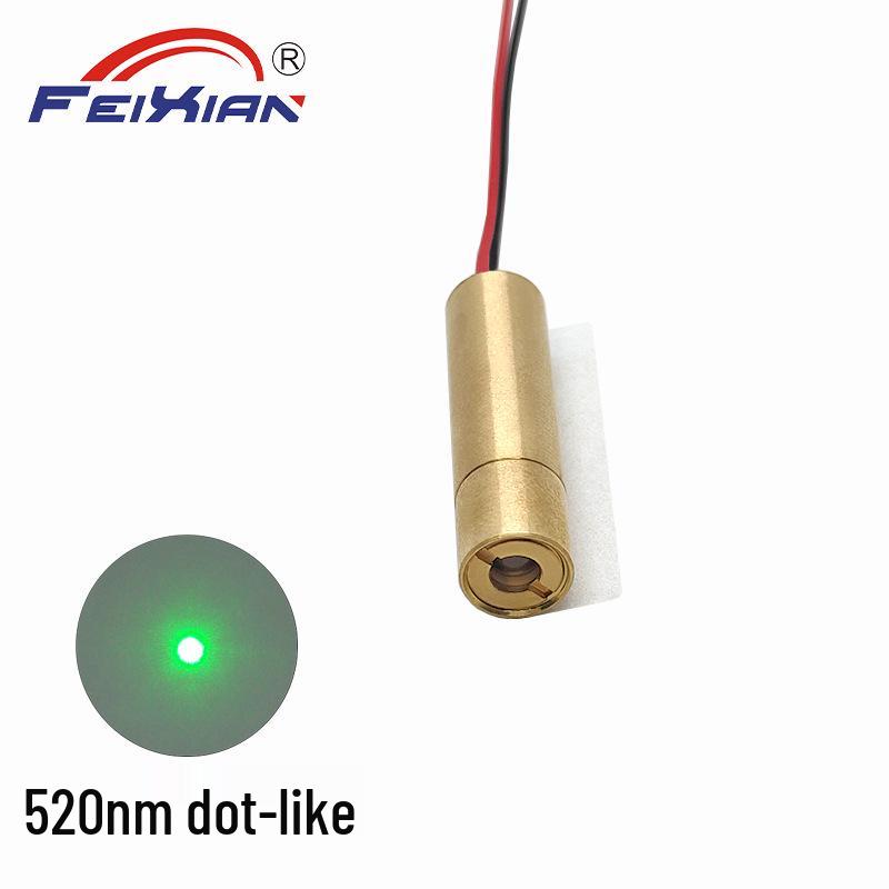 8x31mm 520nm 20mW Green Laser Module with Internal Focus Dot Pattern