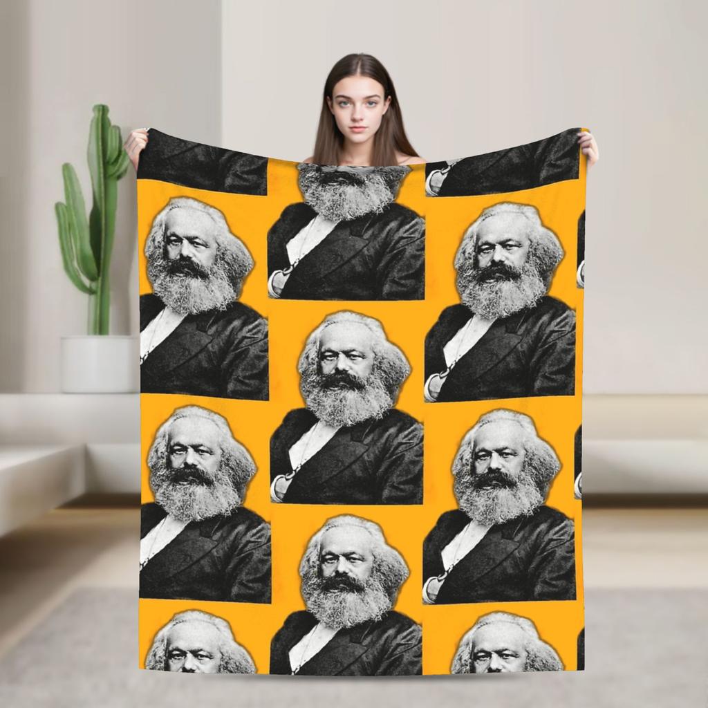 Karl Marx Blanket Quality Super Warm Throw Blanket Winter Students Bedroom Novelty Bedspread