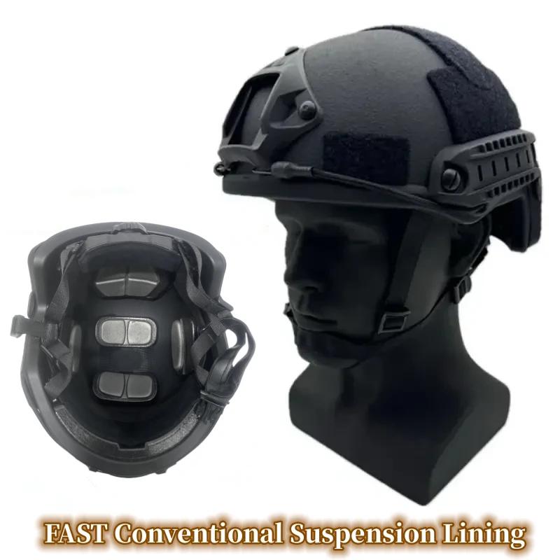 Szybki Wysokiej Jakości Hełm Balistyczny IIIA Wysoki Krój Sprzęt Taktyczny Kevlar Ulepszenie Podszewka Zawieszenia Wendy Bezpieczeństwo Sprzęt Balistyczny