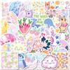 50 Sheets Of Xiaoqing Pastel Flower Graffiti Stickers, Suitcase, Water Cup, Mobile Phone Case, Guitar Speaker, Waterproof Pp Sticker.