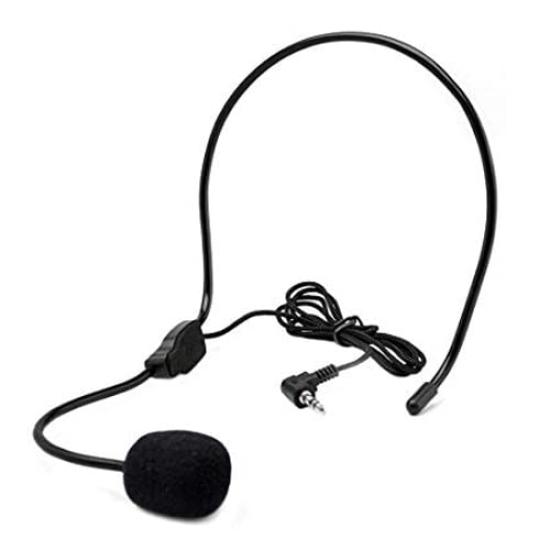 Rosebe Headset Microphone (for Loudspeakers) 3.5mm Plug for Loudspeakers at Lectures, Briefings, Outdoor Events (1 PCS)