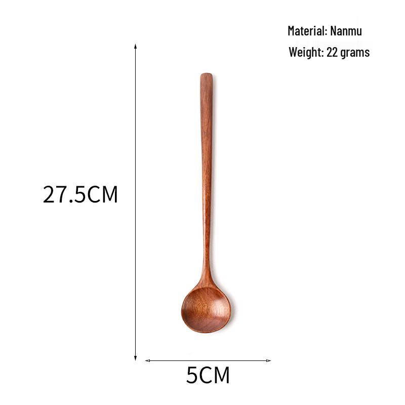 Phoebe Nanmu Long Handle Wooden Stirring Spoon