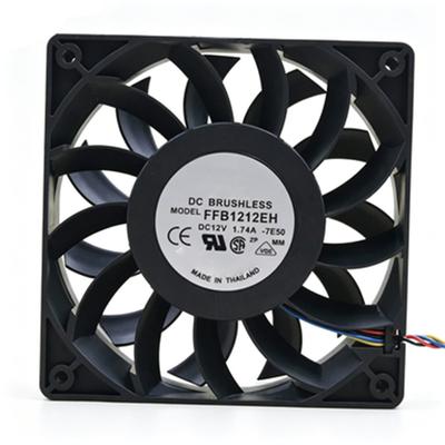 FFB1212EH 120x120x25mm DC12V 1.74A 17.4W 4000RPM Ball Bearing Industrial Axial Cooling Fan for Server Cabinet