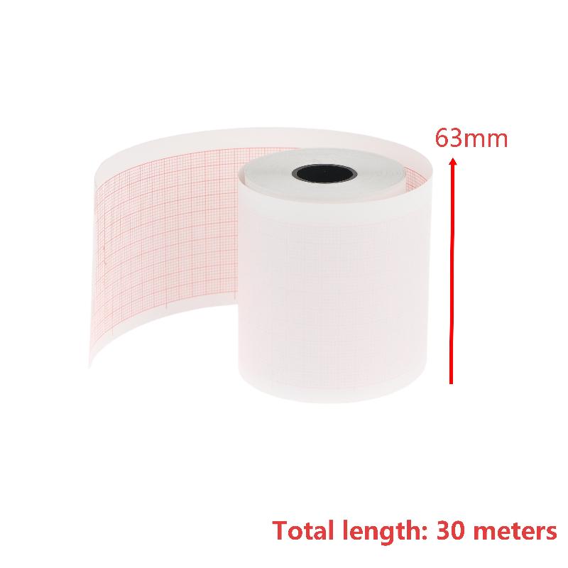 Electrocardiograph Printer Paper Thermal Ecg Paper Clear Accurate Grid High Sensitivity For Hospital Medical Use 50/63/80/110Mm
