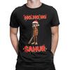 Men T-Shirts Christmas Italian BRAINROT HO HO HO Creative Pure Cotton Tee Shirt Short Sleeve  T Shirts O Neck Clothes Plus Size