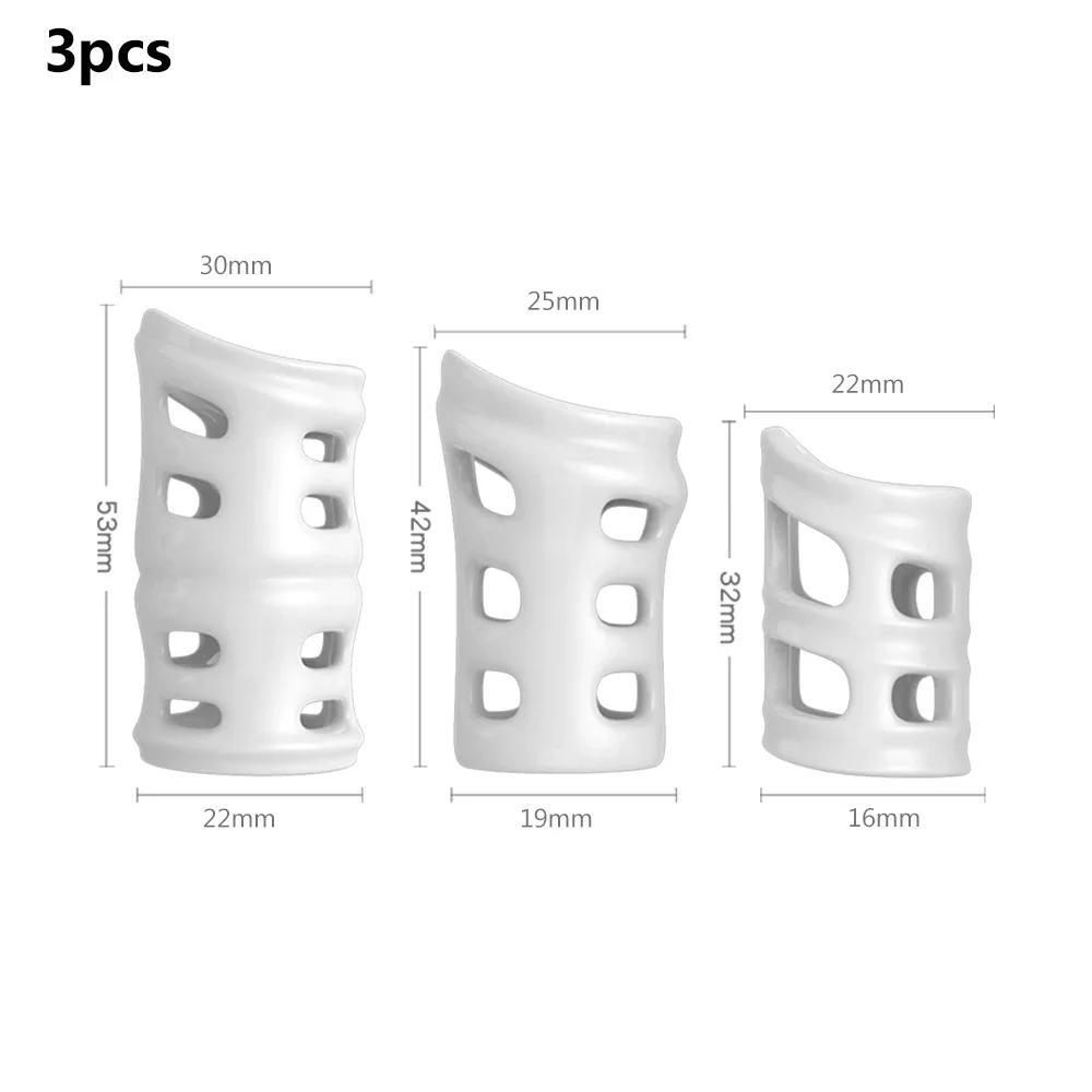 Silicone Foreskin Corrector Penis Rings Cock Ring Male Glans Expose Delay Ejaculation Cockrings Sex Toys For Men Adults Toys