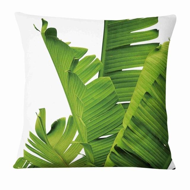 leaf throw pillow