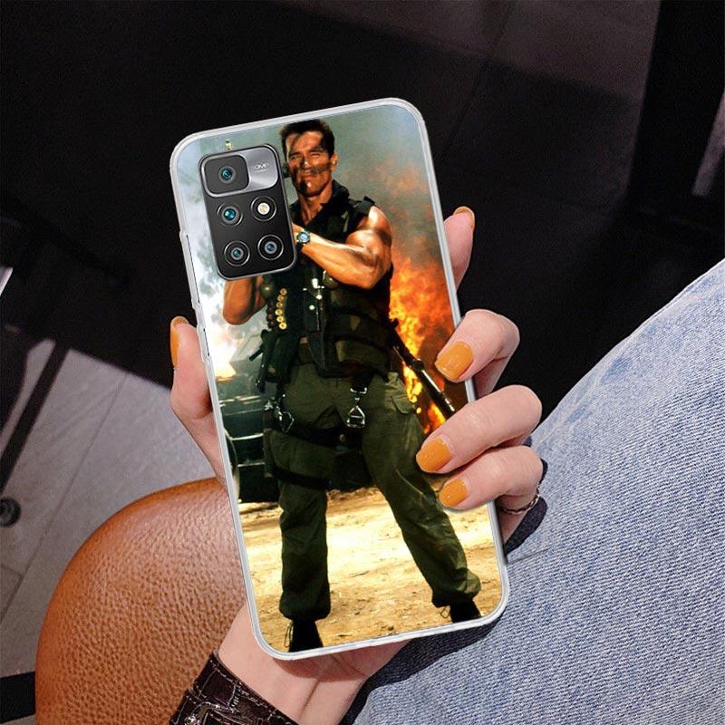 Arnold Schwarzenegger Terminator Phnoe Case for Xiaomi Redmi 12 12C 10 10A 10C 10X 9 9A 9C 9T 8 8A 7 7A 6 6A S2 K20 Pro K40 Uniq