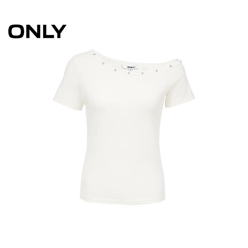 ONLY Women's Asymmetrical One-Shoulder T-shirt