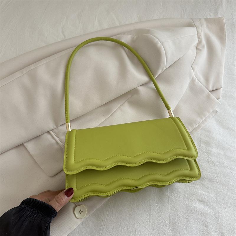 

Simple And Exquisite Foreign Style Clutch Bag Chain Texture Versatile Single Shoulder Crossbody Small Square Bag Fashion Trend Wallet зелёный