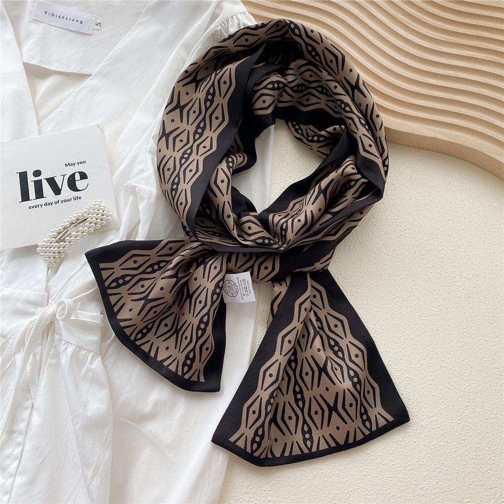 Silk Scarf for Women - Elegant Spring & Autumn Design, Lightweight & Fashionable