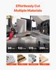 Metal Band Saw 1.1 KW 7 X 8.25 In Cutting Capacity Horizontal and Vertical Cutting 4 Speeds Variable Speed Bandsaw 220V 0° To 45° Rotatable Base for