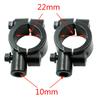 2PCS Motorcycle Accessories Black Silver Mirror Mount Clamp Rear View Mirror Holder Size 22mm 10mm 8mm 10mm 25mm