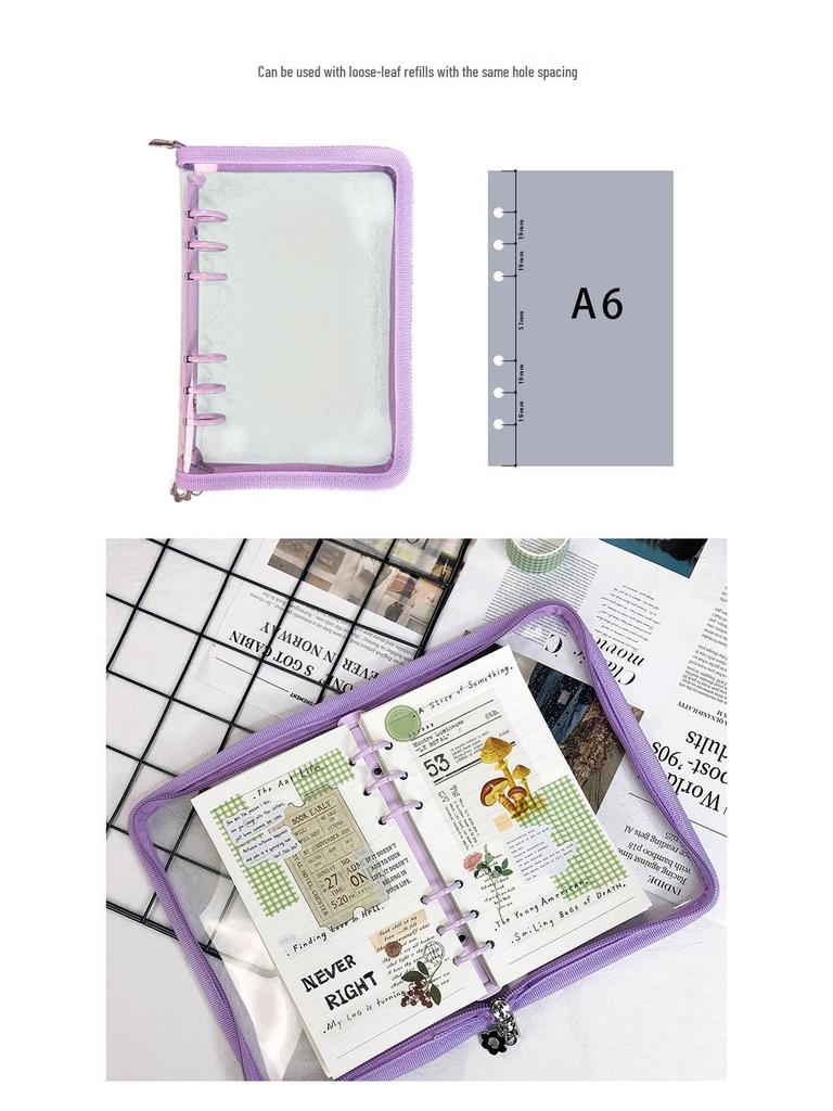 Korea Sterrenjagen Glitter Rits Map Journal - A5/A6