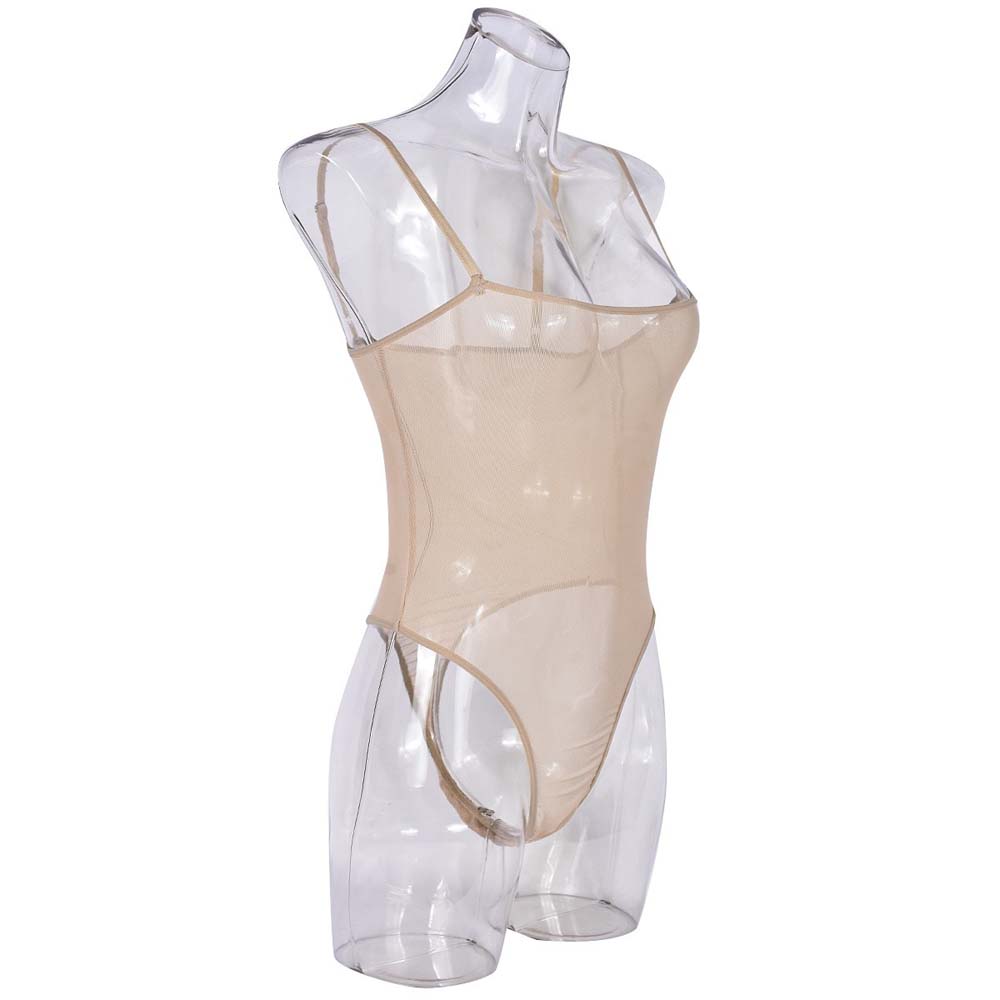 Spicy Girl Style Mesh Bodysuit Transparent Women Lingerie Fashion Mesh Sheer Jumpsuit  Gifts