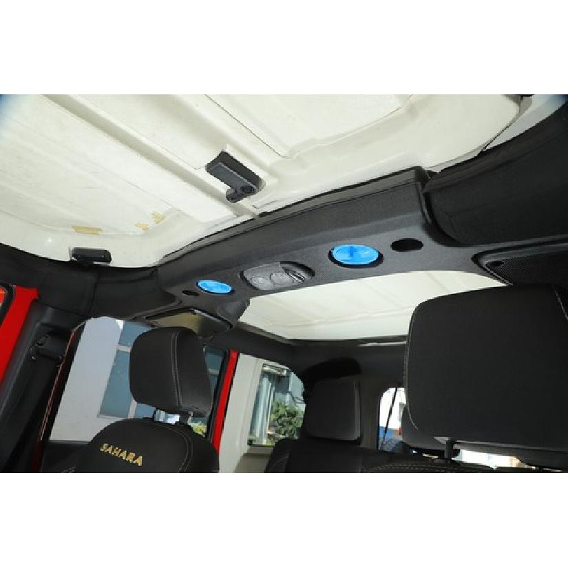 Car Roof Knob Botton Cover Decor Trim Accessories For Jeep Wrangler JK 2007-2017