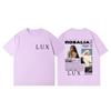 Singer Rosalia Lux Album Graphic T Shirts Unisex Women Fashion Aesthetic Short Sleeve Tshirt Summer Casual Loose Cotton Tshirts