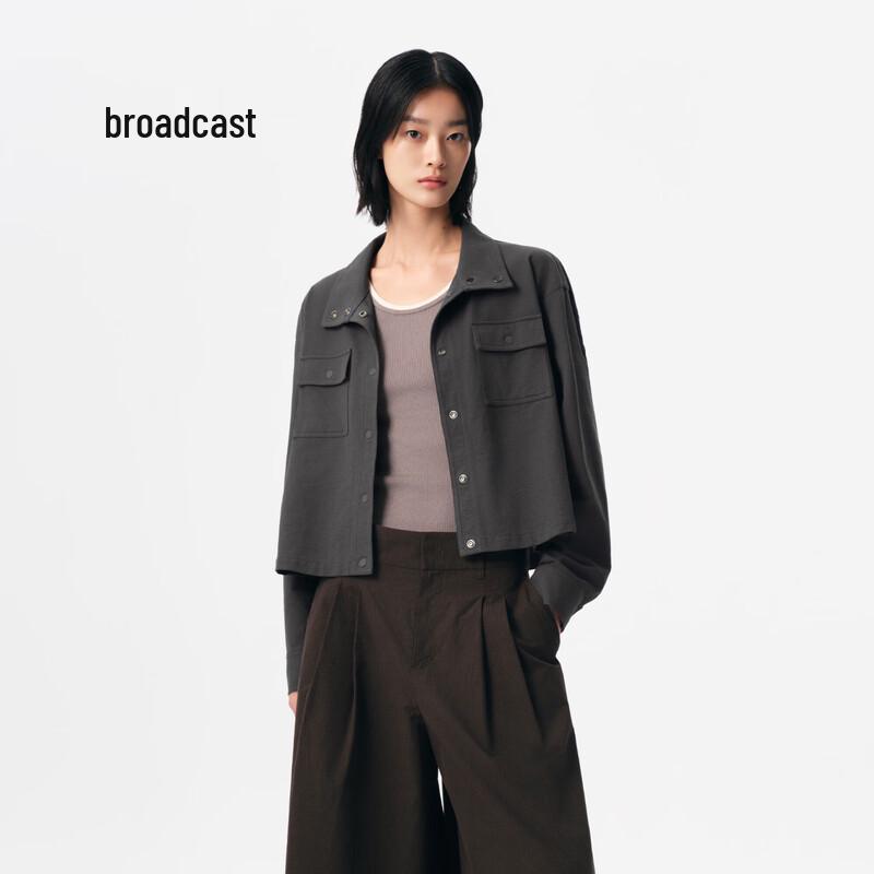 

Broadcast Women s Relaxed Fit Long-Sleeve Short Jacket M