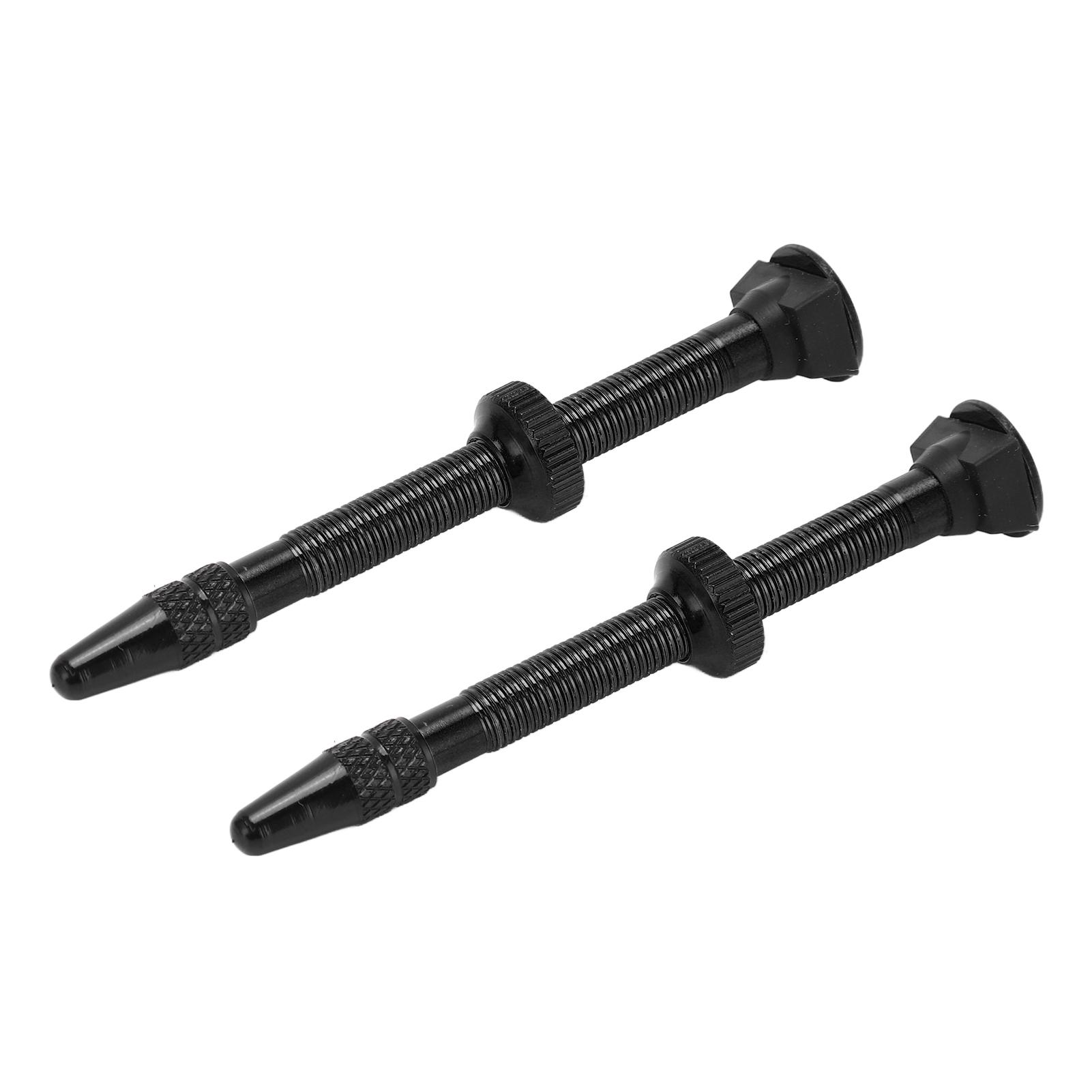 

2 шт. 60 мм бескамерный ниппель Presta Легкий алюминиевый ниппель для горного шоссейного велосипедаЧерный чёрный