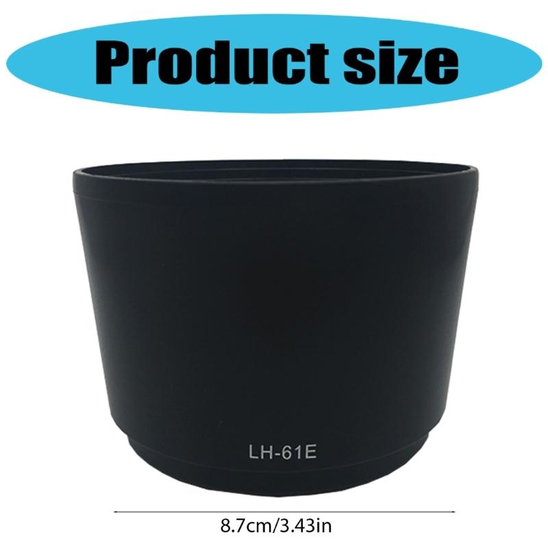 Camera Lens Hood LH-61E Lens Shade Replacement Repair Lens Protector for 75-300mm f/4.8-6.7 Camera Lens