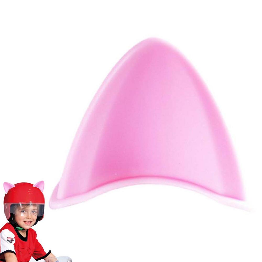 Selbstklebende Niedliche Motorradzubehör Helme Abdeckung Klebehaken Niedliche Katzenohren Helmdekoration Motorradzubehör