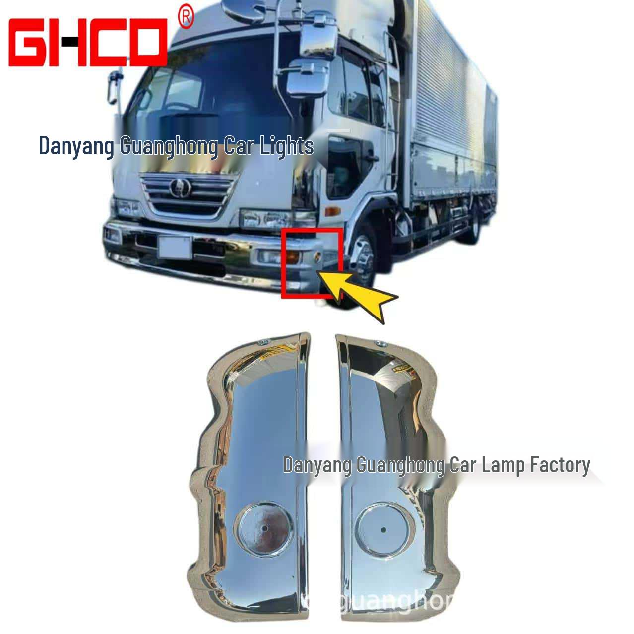 

Guanghong Electroplated Bumper Protector for Nissan PKB/CWA454 1994 Series Car Lights Yes серебряный