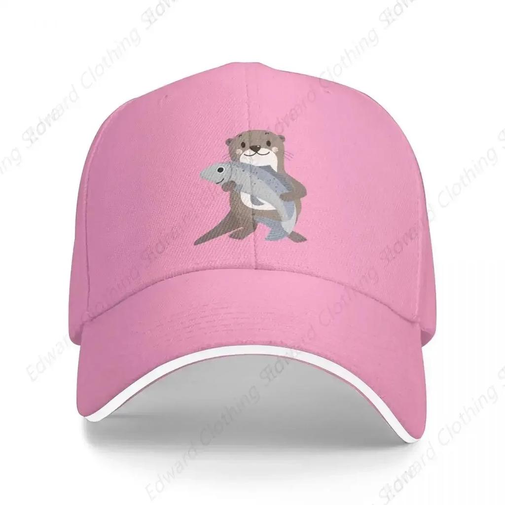 sea otters patternSea otters lovers Baseball Cap Rugby birthday Anime Beach Bag Sun Hats For Women Unisexs