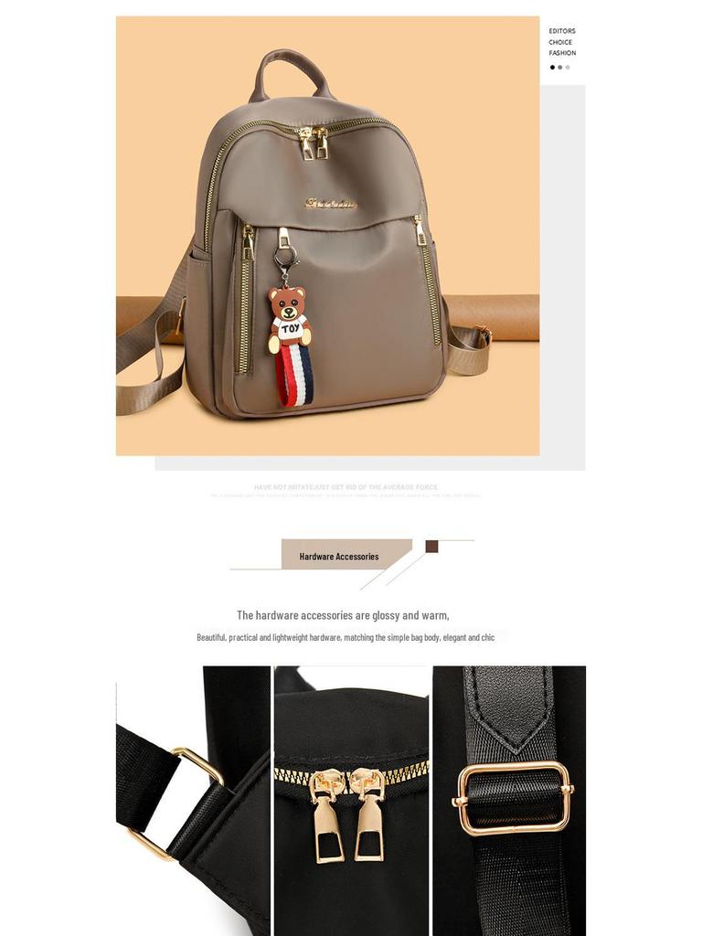 2025 Women's Oxford Cloth Lightweight Small Fashion Travel Backpack & Handbag