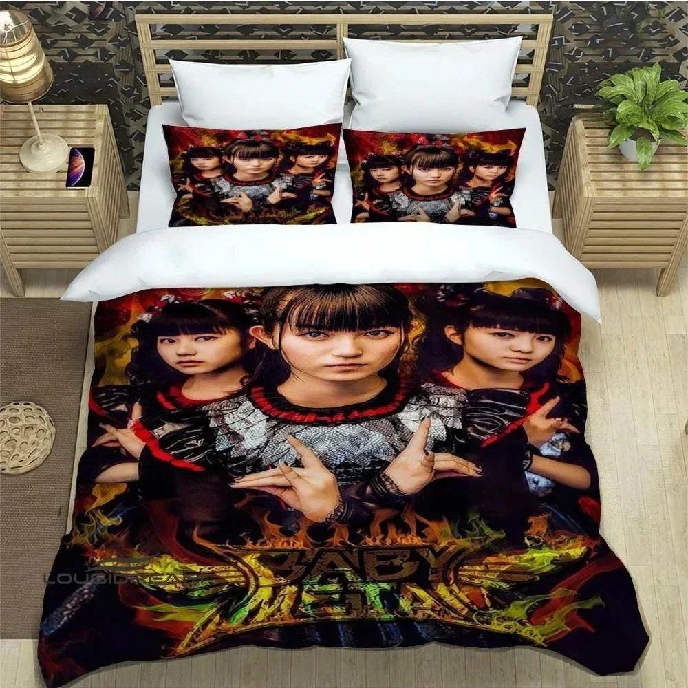 Comforter 3D Print Rock Music Babymetal Bedding Set Bedroom Soft Modern S Comefortable And