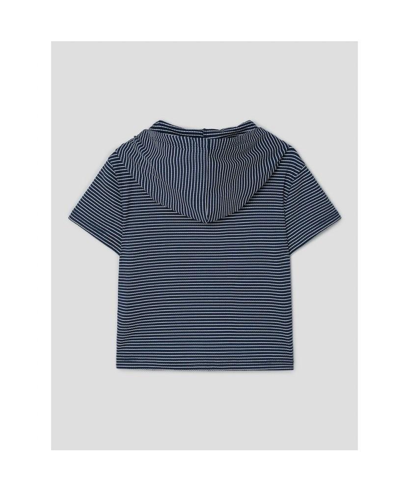 8SECONDS Lecture Striped Hoodie Navy