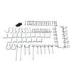 51 Pcs Pegboard Hook Nickel Plated Hanging Hook Combination Kit for Hammer Wrench Pliers