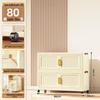 70-90cm No-Install Folding Storage Cabinet for Home, Living Room, Bedroom, Multi-layer Wardrobe, Sundries Organizer.