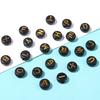 100pcs Black Color Acrylic Letter Beads A-Z Round Flat Alphabet Spacer Bead for Jewelry Making DIY Bracelet Necklace Charms