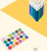 145-Piece Double-Layer Aluminum Box Paint Brush Set for Children's Art and Watercolor Painting Supplies