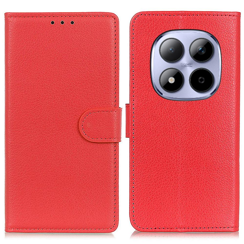 For Xiaomi Poco M8 Pro 5G/Redmi Note 15 Pro+ 5G (Global) Wallet Case PU Leather Phone Cover Litchi Texture