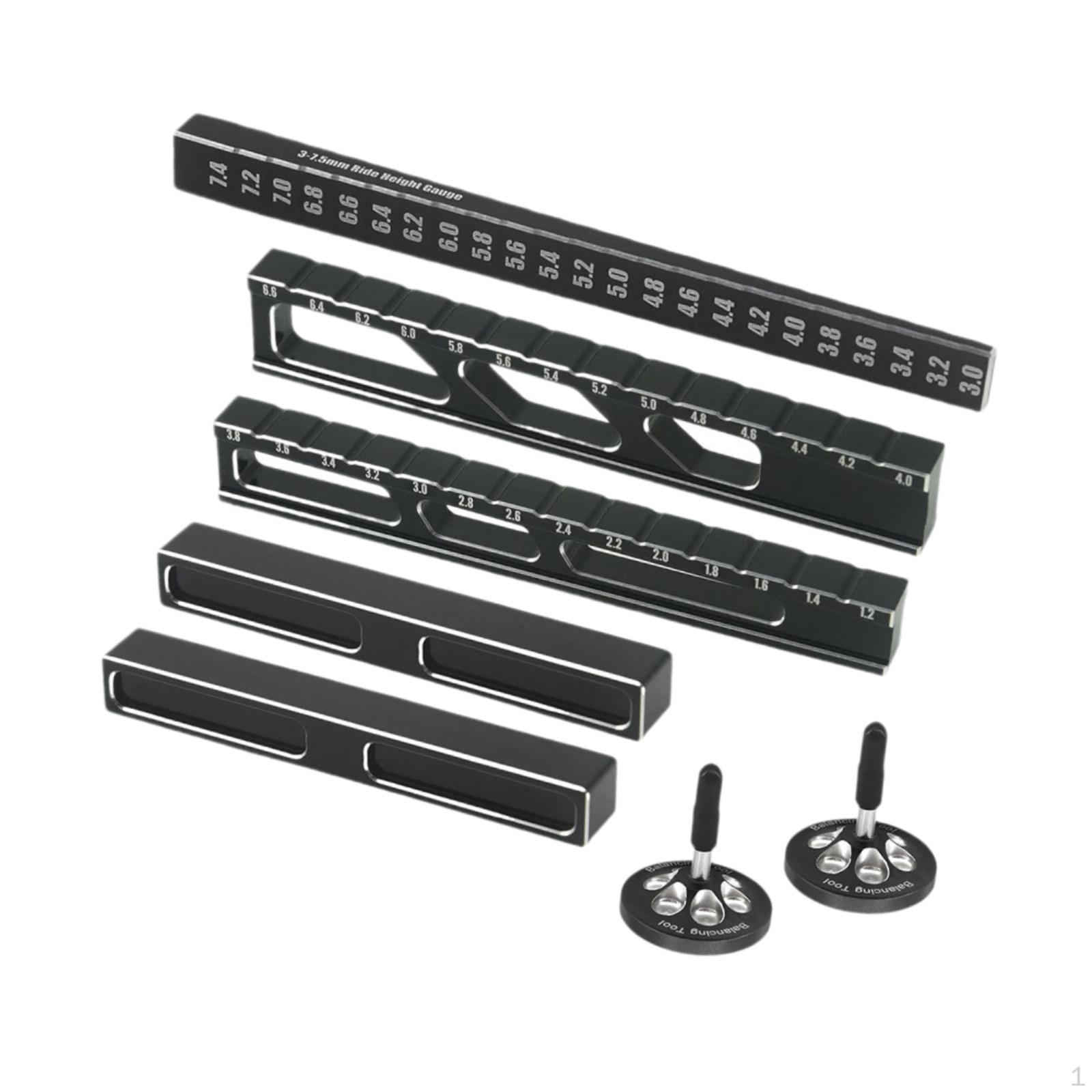 

RC Height Measuring Ruler Practical Aluminum Alloy Chassis Balancing Tool