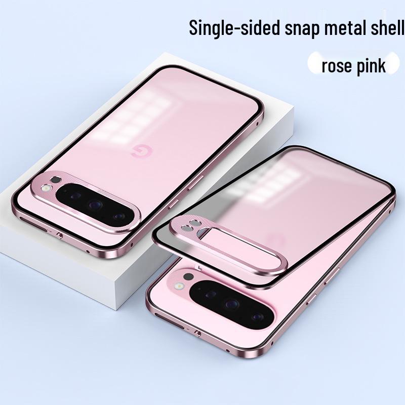 Google Pixel 9 Pro Pop-Up Aluminum Alloy Magnetic Matte Phone Case