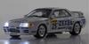 Kyosho Original Maßstab Zexel Skyline 1991 Fertigmodell K07012LE 1/64 [MOTN] GT-R (R32) Gr.A #25 mit LED-Ausstattung