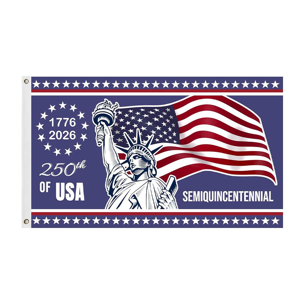 Usa Patriotic Banner Standard Size American 250th Anniversary Flag 250 Years Commemorative Flag Patriotic 3x5 Ft American Flag