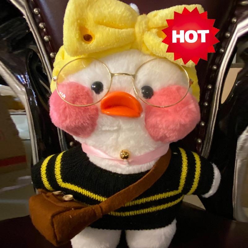 30cm Cute Lalafanfan Stuffed Soft Doll Plush Toy Kawaii Aminal Toys Girl Dressing Wearing Clothes Birthday Gifts