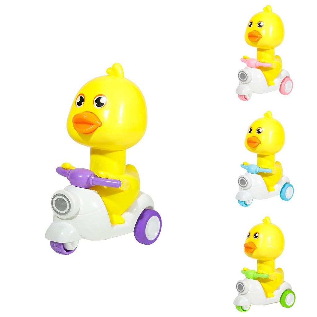 Plastic Pushback Kids Toy Car With Cartoon Duck Design For Developing Motor Skills And Parentchild Play