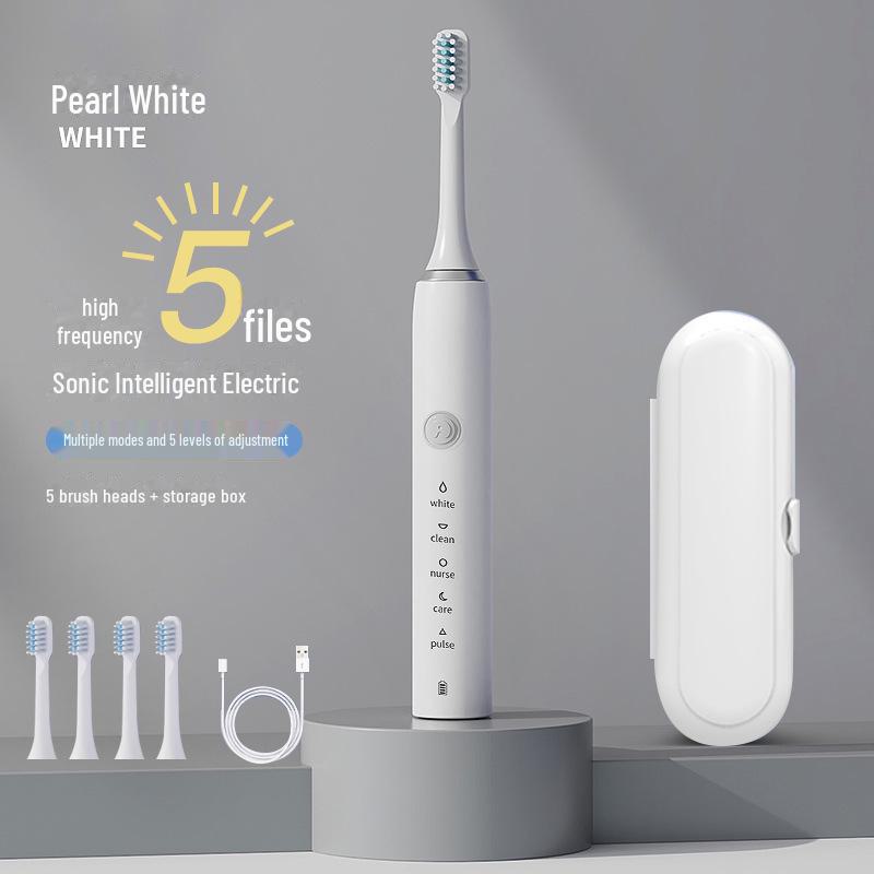 Sonic Electric Toothbrush for Adults with Wireless Charging - Gift-Ready Tooth Cleaner