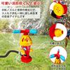 Water Toy, Fire Hydrant Sprinkler with 360-Degree Rotating Nozzle, Fountain for Kids, Summer Outdoor Pool Toy, Hose Adapter Included (Hose Not