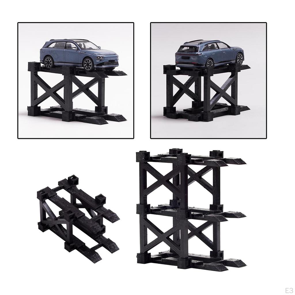 1/64 Diorama Car Display Stand Collection Desktop Decor Sturdy Layout Mini Model Storage Shelf