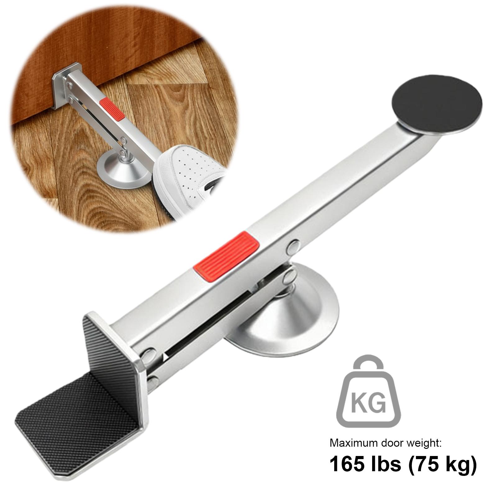 Metal Swivel Lift Tools Multifunctional Foot-Operated Door Lifter 360° Rotating Door Panel Elevator for Door Installation Gadget argento