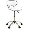 Day and Night - Day and Night White Faux Leather Beauty Salon Stool