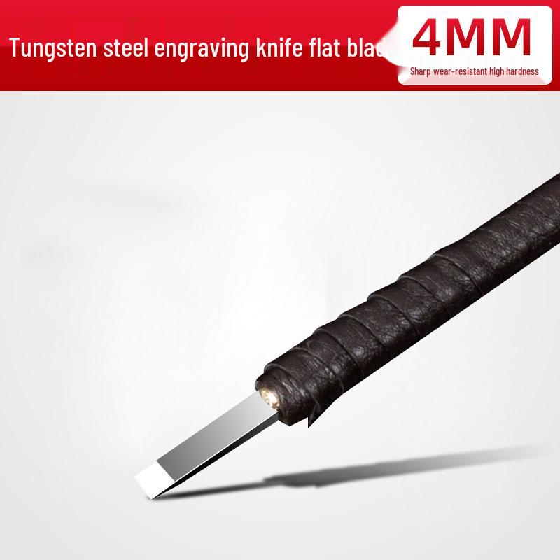 Handmade Wood & Stone Carving Tool Set for Beginners - Tungsten Steel Engraving Knives